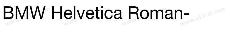 BMW Helvetica Roman字体转换